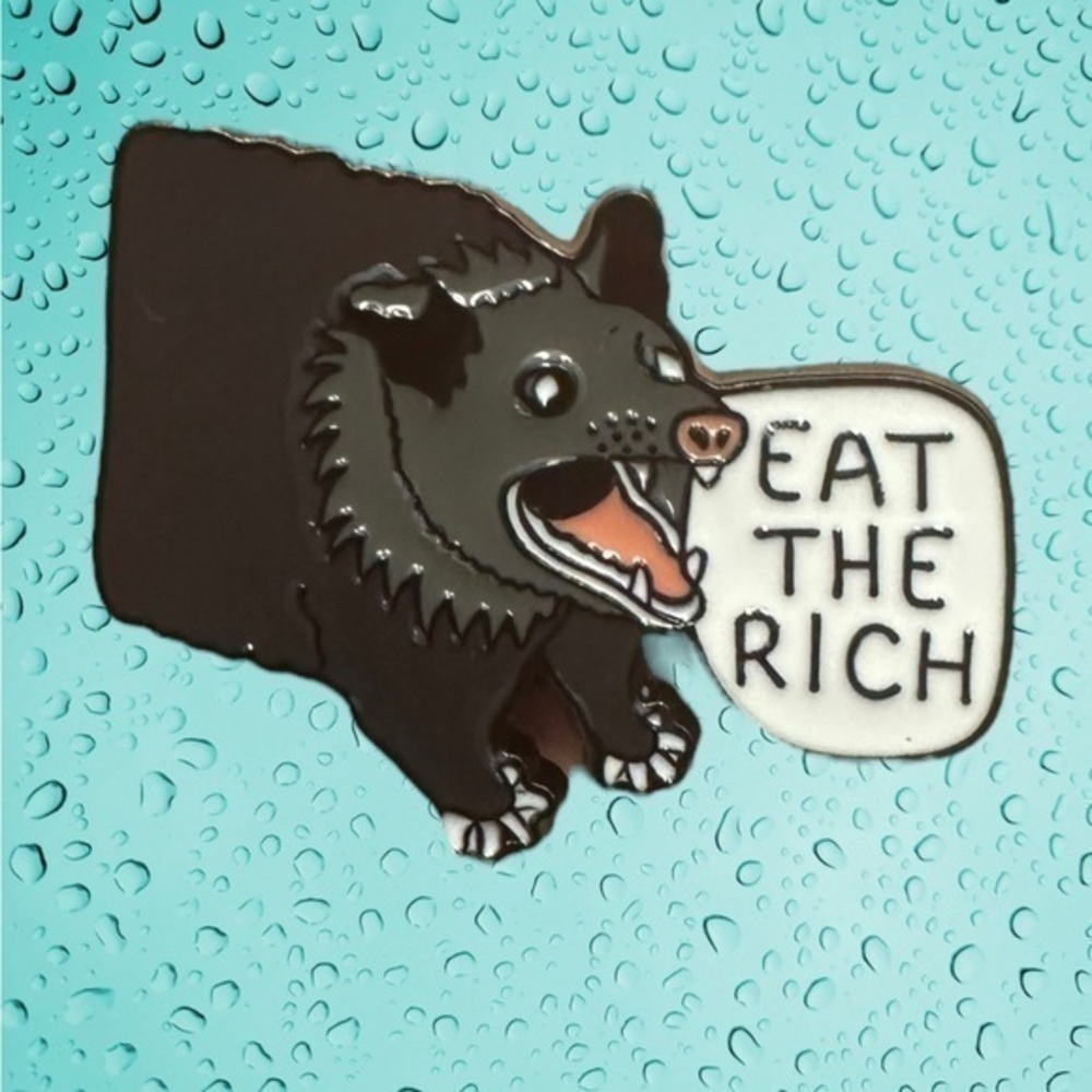 4/$25 Eat The Rich Enamel Pin